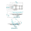 ActivShop FOTEL KOSMETYCZNY ELEKTR. AZZURRO 708A 4 SILN. BIAŁY